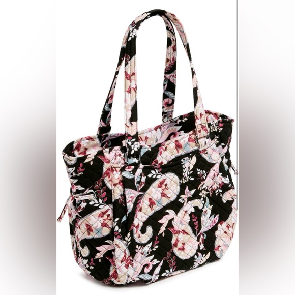 NWT Vera Bradley Women's Cotton Glenna Satchel Purse - botanical Paisley - Picture 2 of 4